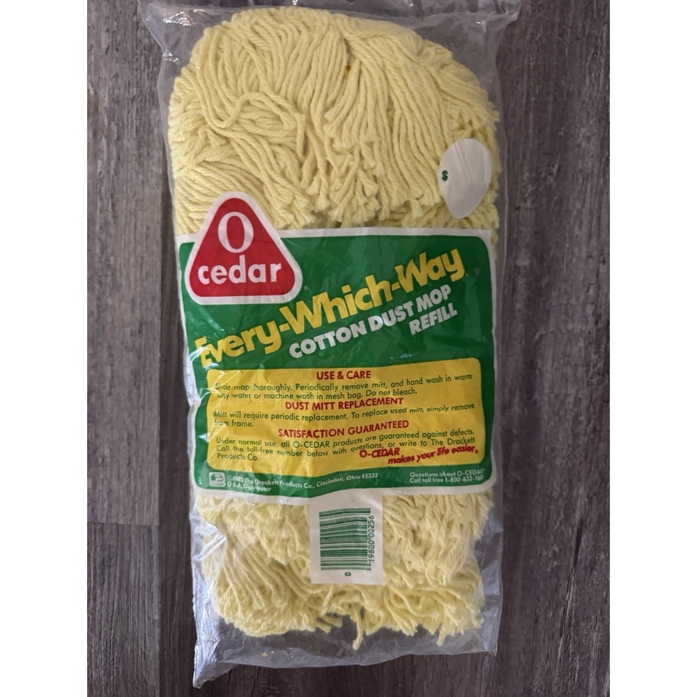 O Cedar Every Which Way All Surface  Duster Dust Mop Head Refill SEALED Vintage‎